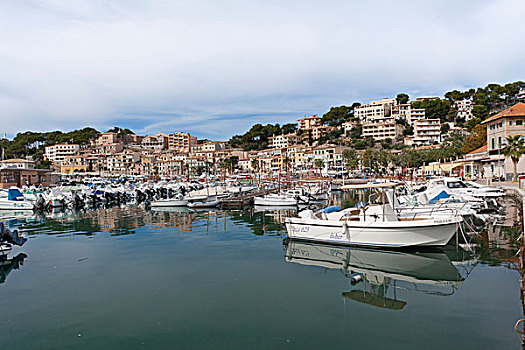 码头,城镇,港口,马略卡岛,巴利阿里群岛,西班牙,欧洲