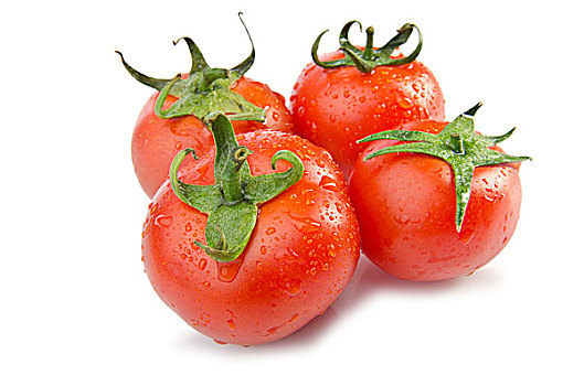 新鲜,西红柿,隔绝,白色