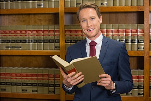 英俊,律师,法律,图书馆