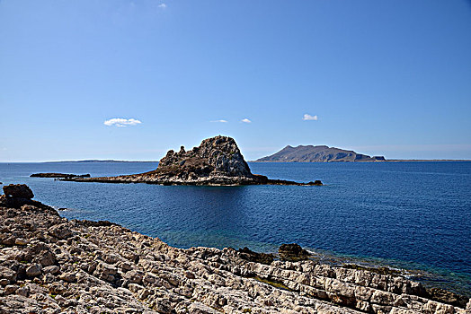 岩石,岛屿,背影,意大利,欧洲