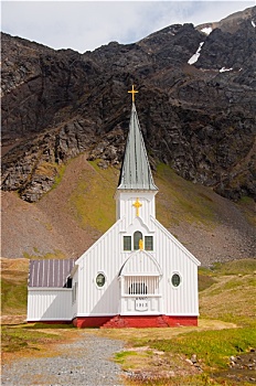 历史,挪威,教堂,格利特维肯,南乔治亚