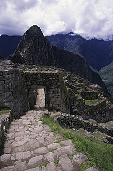 秘鲁,圣谷,马丘比丘,入口,门,印加古道
