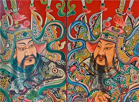 佛,繪畫,傳統(tǒng),中式,廟宇,門