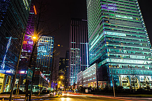 成都高新区夜景