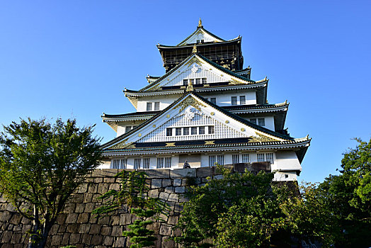 日本大阪的天守阁