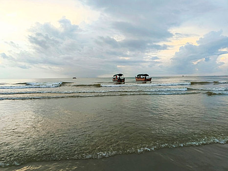 海岛游,海上日出