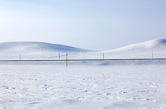 内蒙古冰雪风景