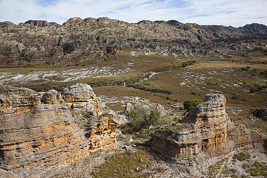 风景,砂岩,峡谷,山,国家公园,区域,马达加斯加,非洲