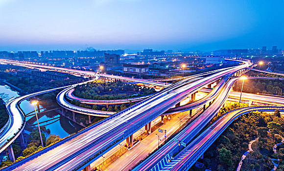 紅綠燈,小路,高架路,道路,交叉