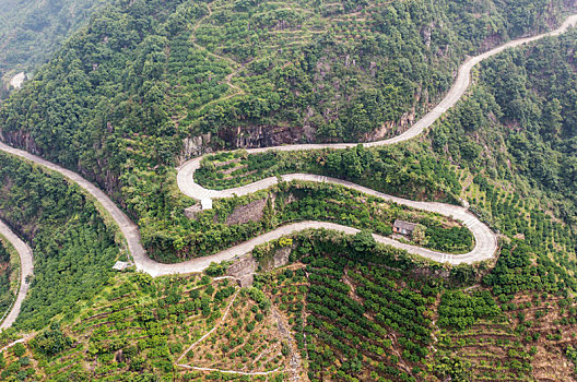 盘山公路航拍