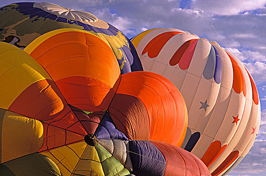 热气球,上升,阿布奎基,新墨西哥