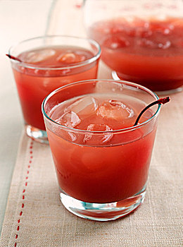 番茄汁,鸡尾酒,樱桃