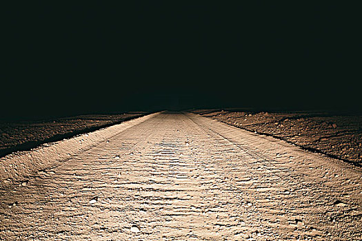 土路,荒芜,光亮,汽车,前灯,死亡谷国家公园,美国