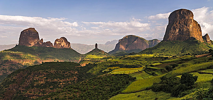 岩石构造,地点,边缘,塞米恩国家公园,埃塞俄比亚,非洲
