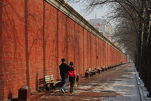北京的红墙