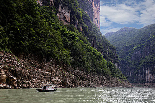 重庆巫山大宁河小三峡之一滴翠峡