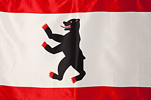 柏林,旗帜,黑熊,背景,三个,条纹