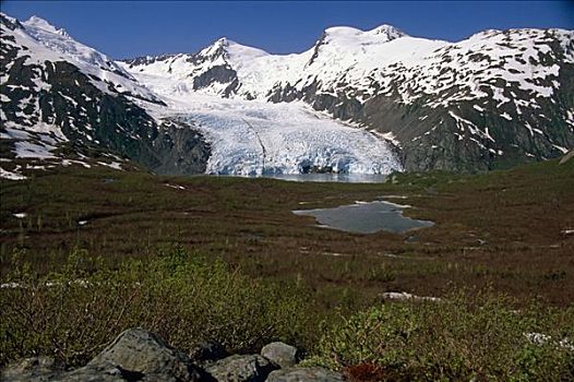 远足者,波蒂奇,冰河,阿拉斯加