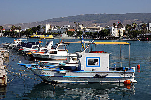 渔船,港口,岛屿,希腊,欧洲