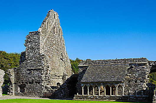 遗址,中世纪,教堂,苏格兰