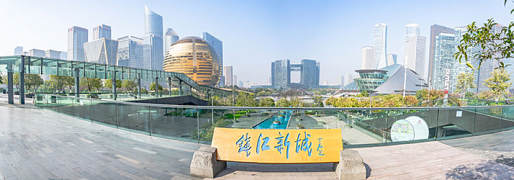 杭州钱江新城全景