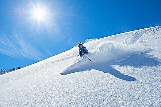 男人,滑雪,悉特图克斯,奥地利