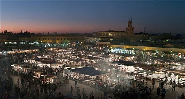 著名,中世纪,市场,麦地那,马拉喀什,摩洛哥,北非