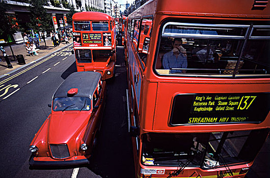英国,伦敦,牛津街,交通