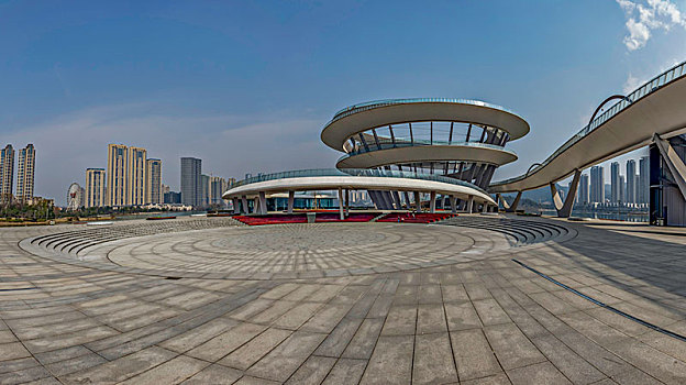 长沙新地标－梅溪湖城市岛双螺旋观景平台