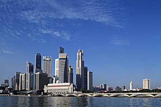 摩天大楼,水岸,新加坡