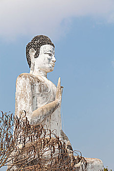 大佛,雕塑,寺院,庙宇,靠近,柬埔寨,亚洲