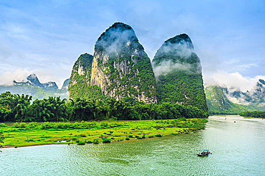 桂林,阳朔,漂亮,风景,山,河