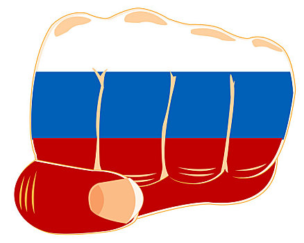 旗帜,俄罗斯,拳头