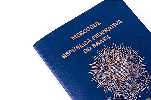 巴西,护照,白色背景,背景