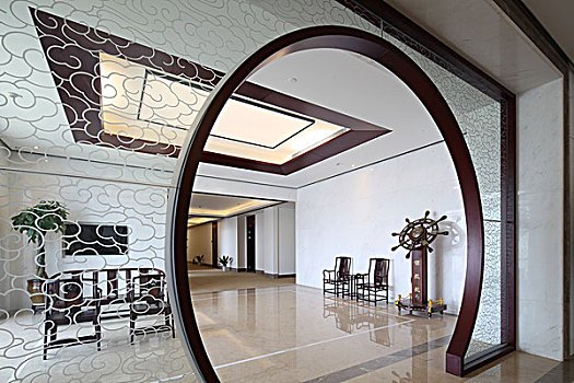 无锡惠山月洞门中国江苏省苏州留园室内月亮门装饰苏州国家开发银行