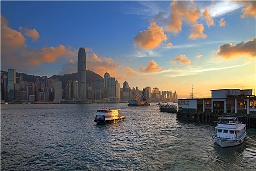 香港,九龙,渡轮,码头