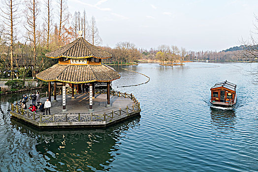 杭州茅家埠风光,黛色参天