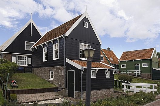 传统,房子,北荷兰,荷兰