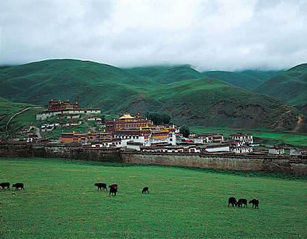 四川阿坝佛寺