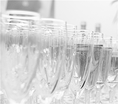 玻璃杯,香槟,桌子