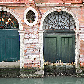 拱形,入口,威尼斯,建筑外观