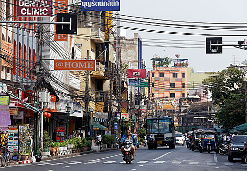 街道,曼谷,泰国,亚洲
