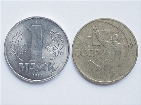 旧式,俄罗斯,硬币,德国