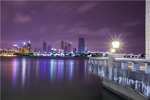 苏州金鸡湖夜景