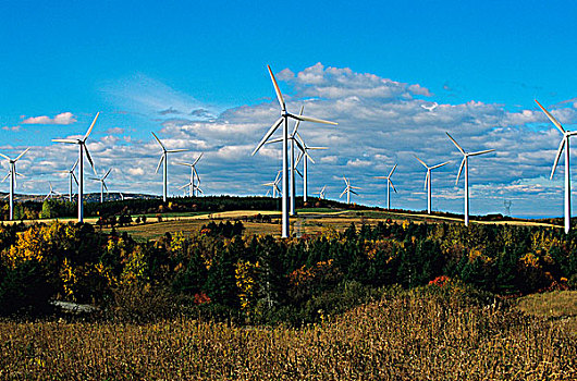 风电场,魁北克,加拿大