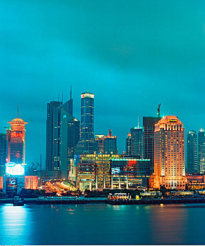 俯视,城市,浦东,上海,中国