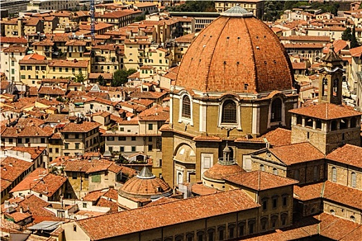 俯视,中央教堂,历史,中心,佛罗伦萨