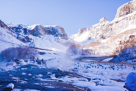 长白山雪景