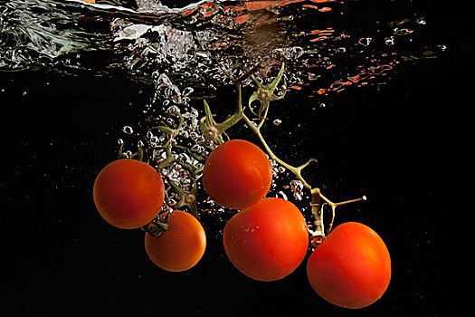 西红柿,水中