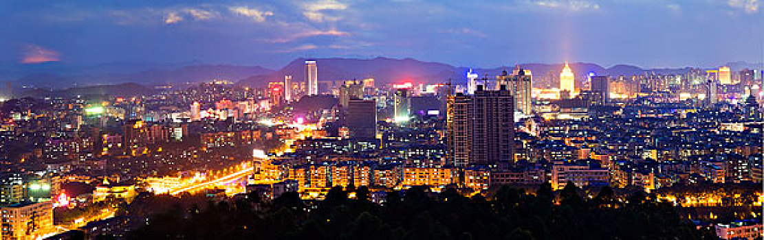 江门,城市,夜景